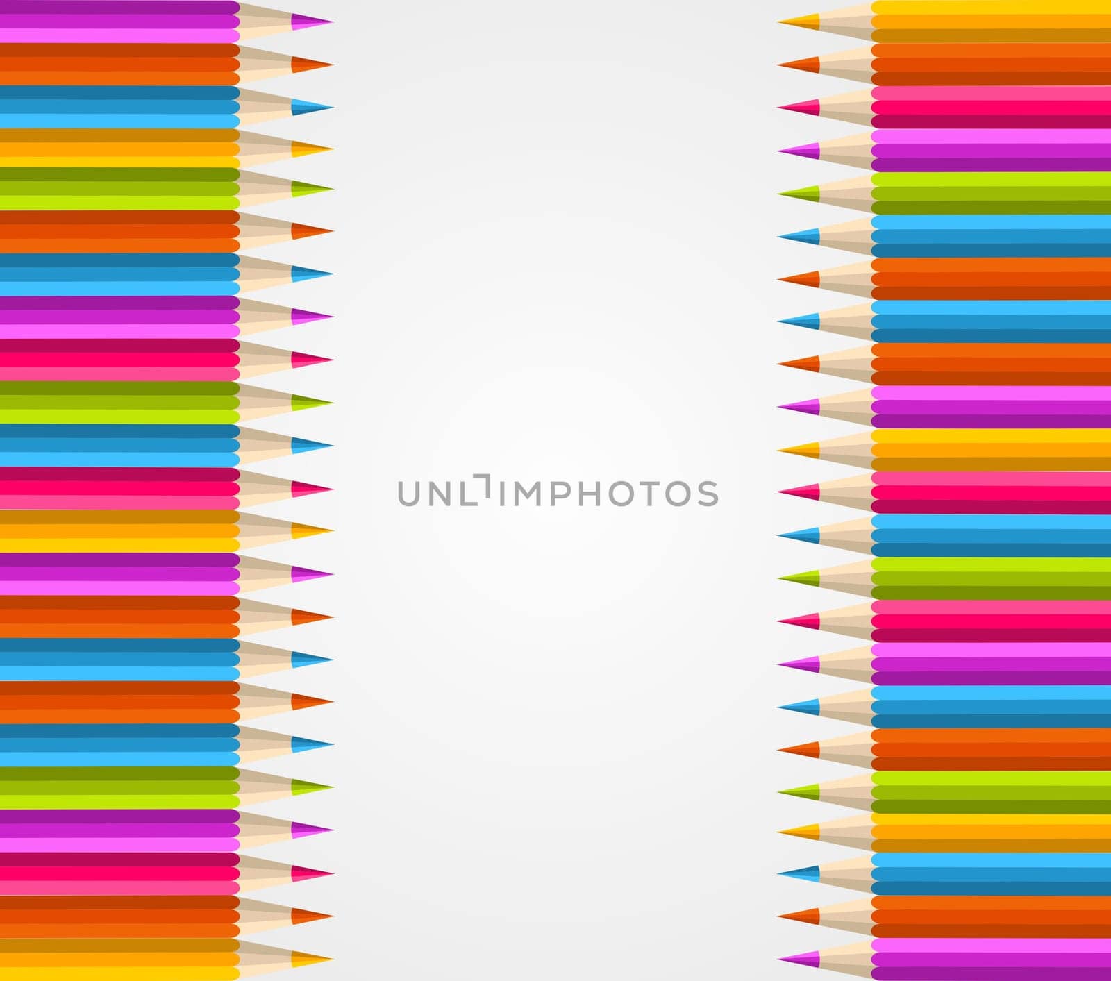 Illustration of colored pencils pattern. Vector file layered for easy manipulation and custom coloring.