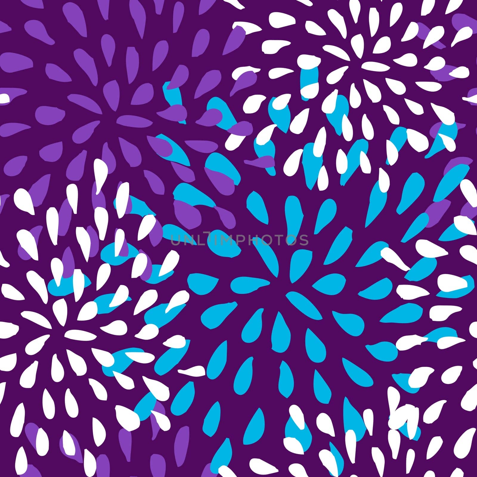 Abstract cute seamless pattern floral background. Vector illustration layered for easy manipulation and custom coloring.