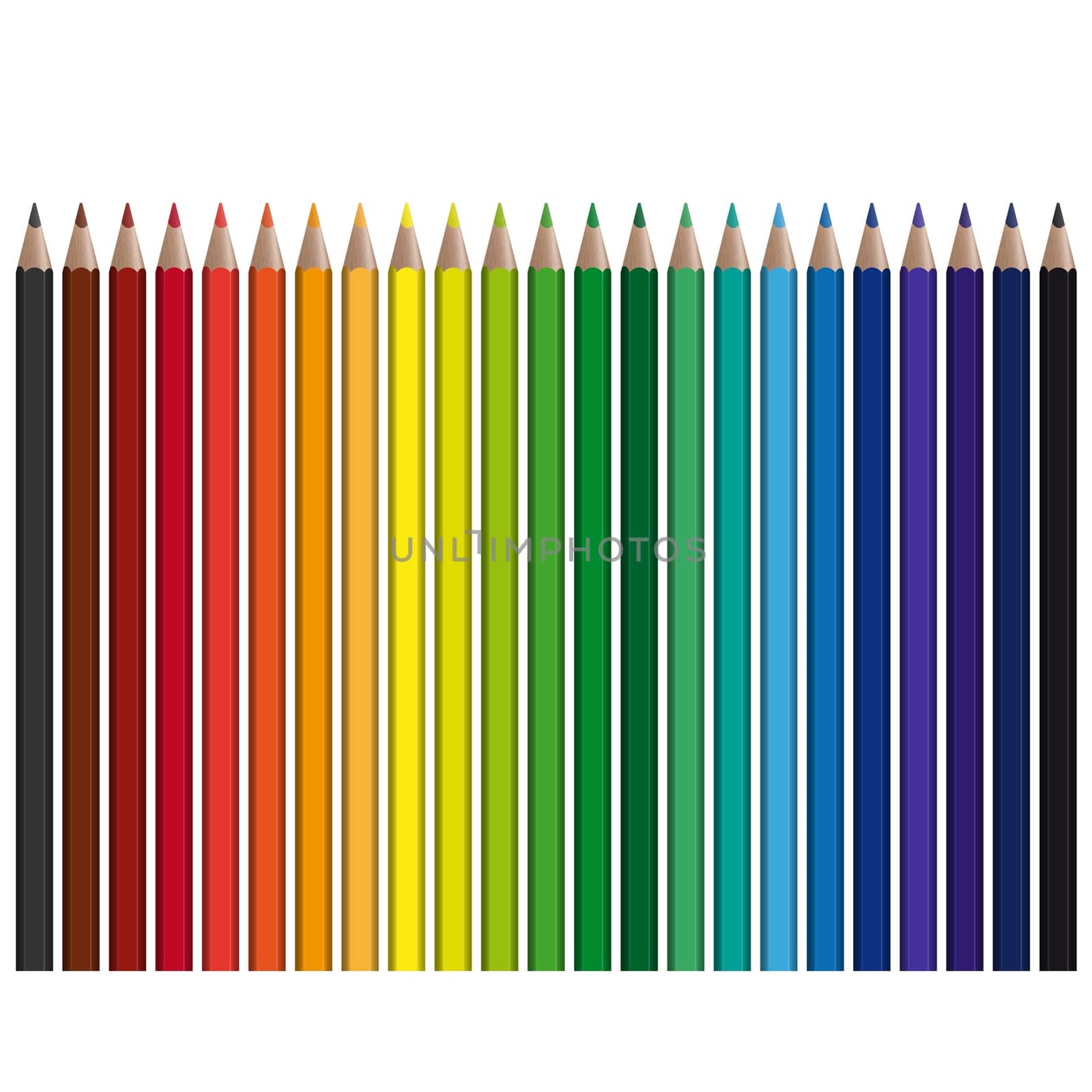 colored pins in series
