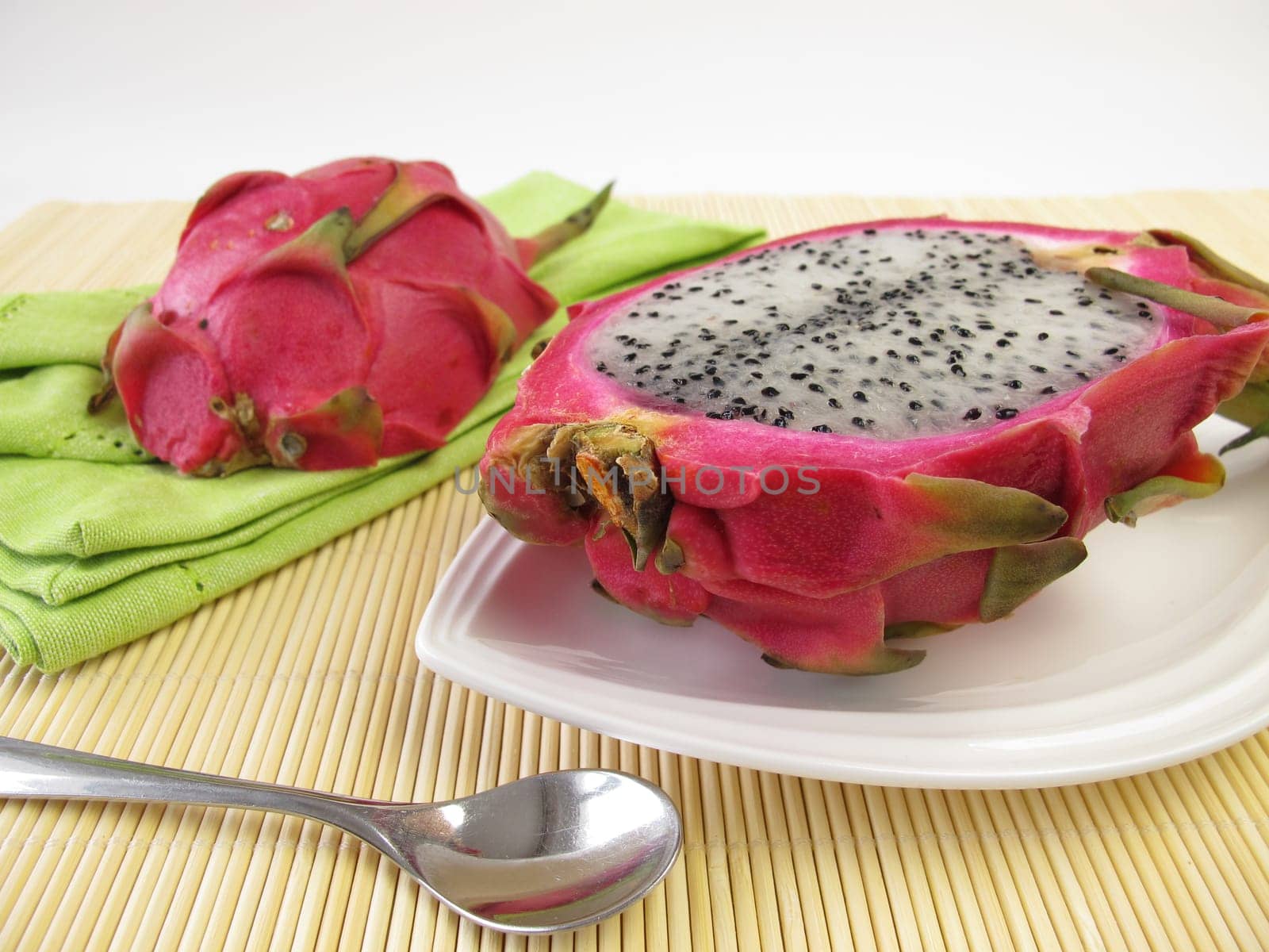 Fruit meal with dragon fruit