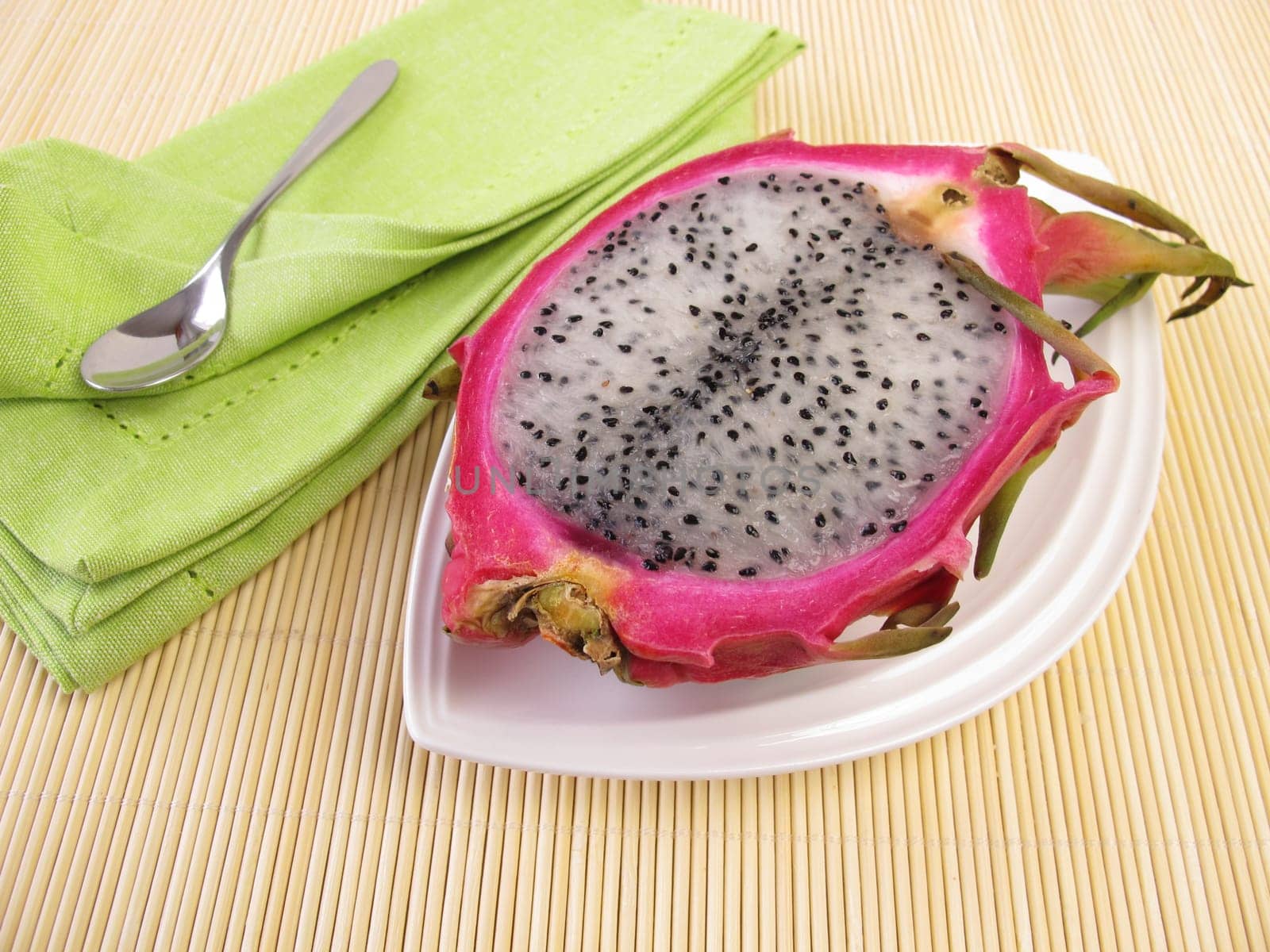 Fruit meal with dragon fruit