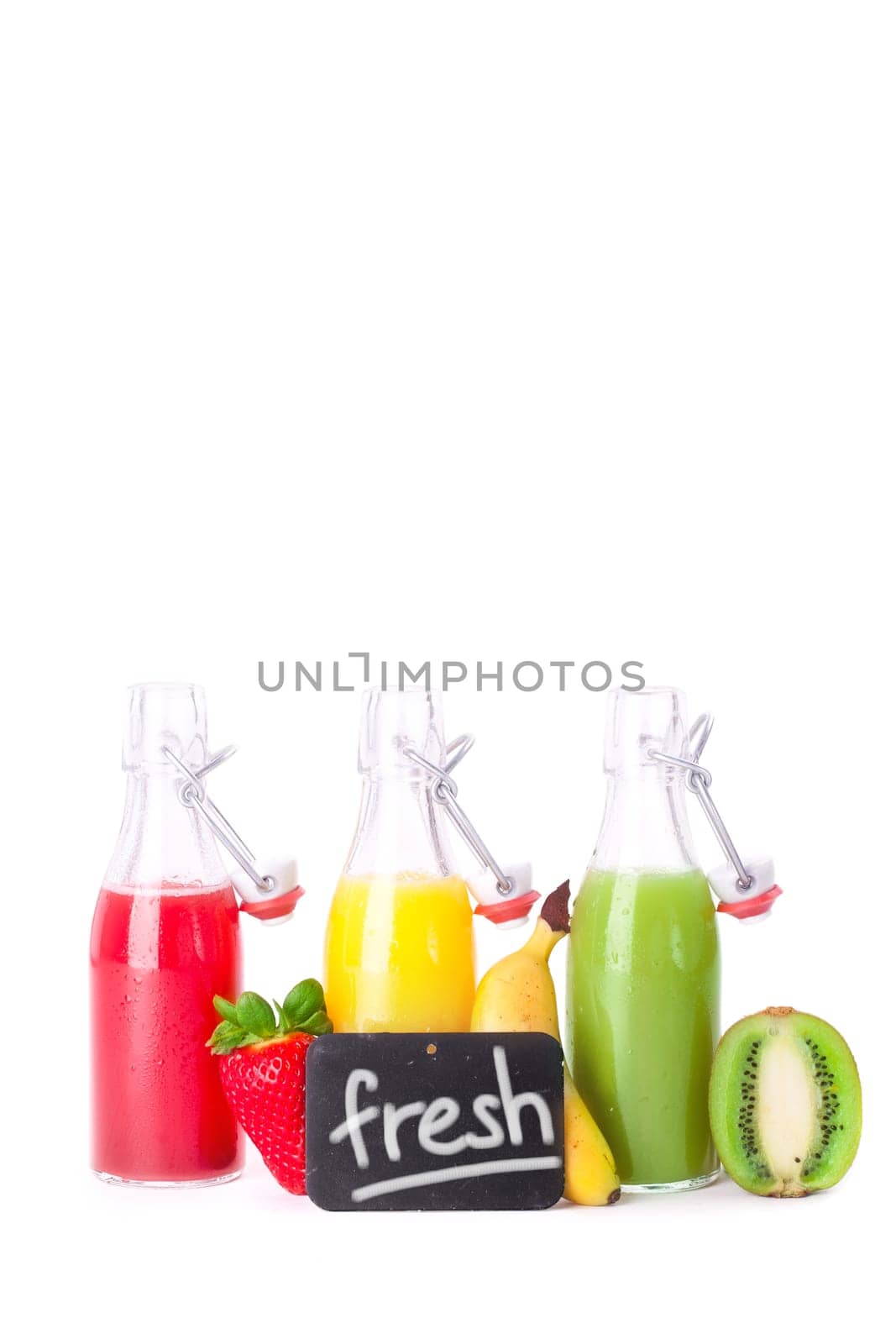 fresh fruit juices with fruit