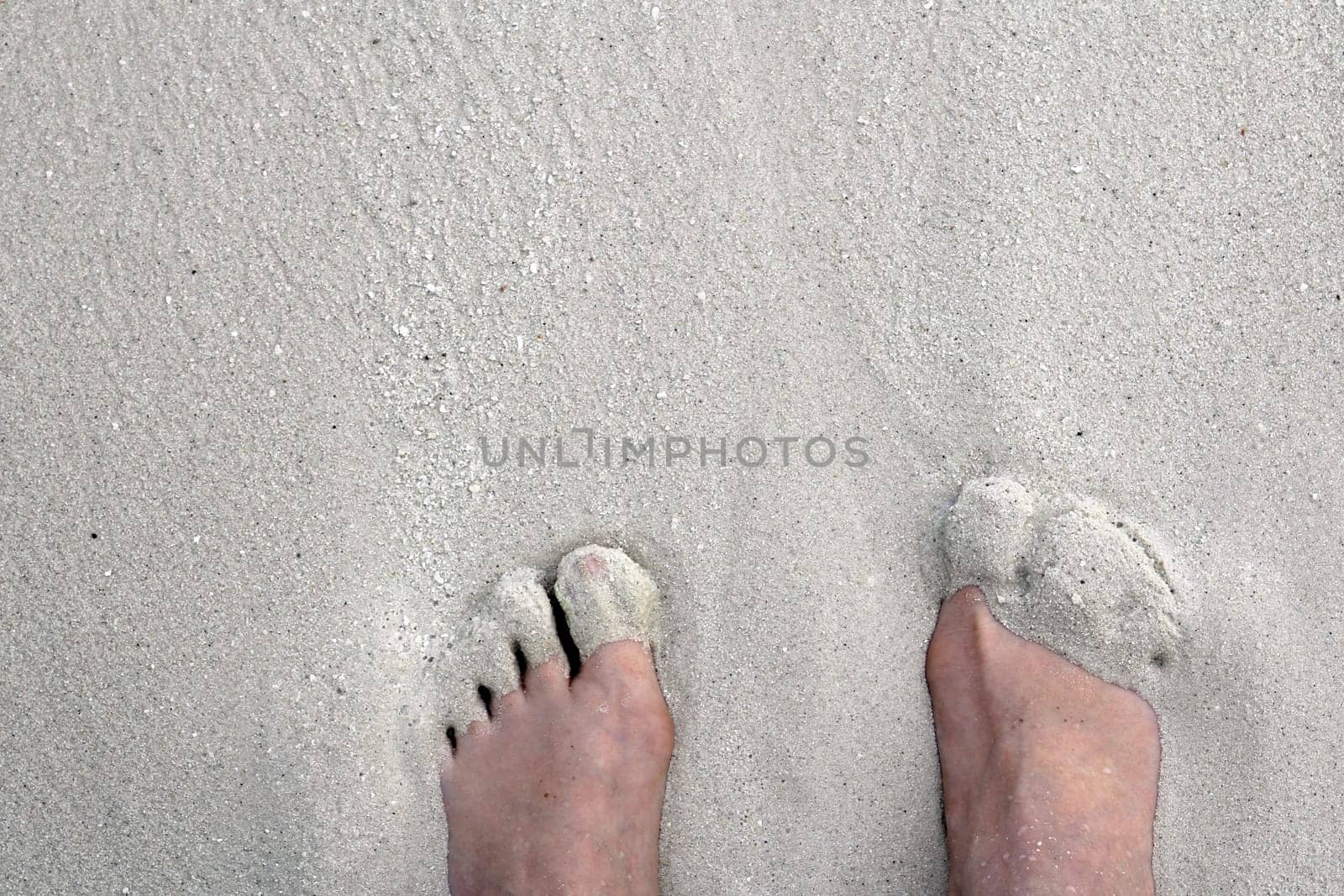 Barefoot in the sand