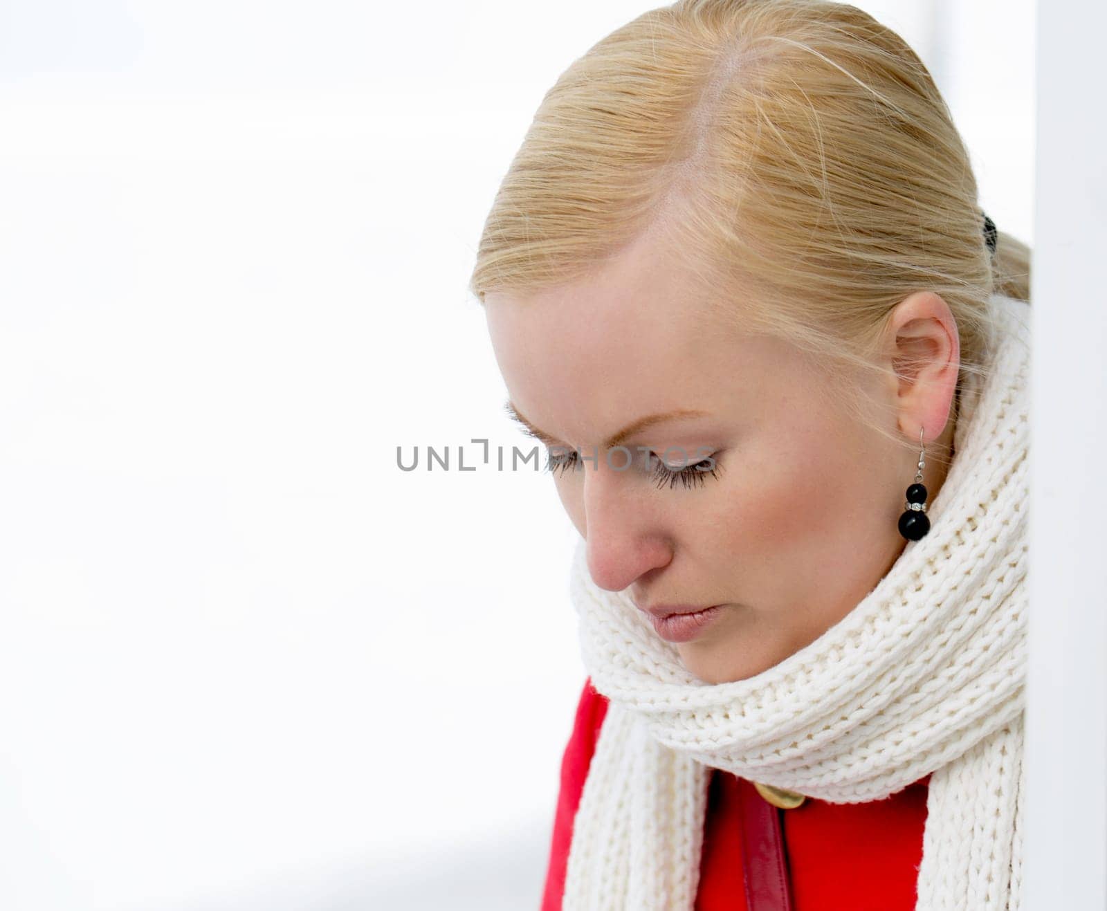 Young woman is upset for some serious reason