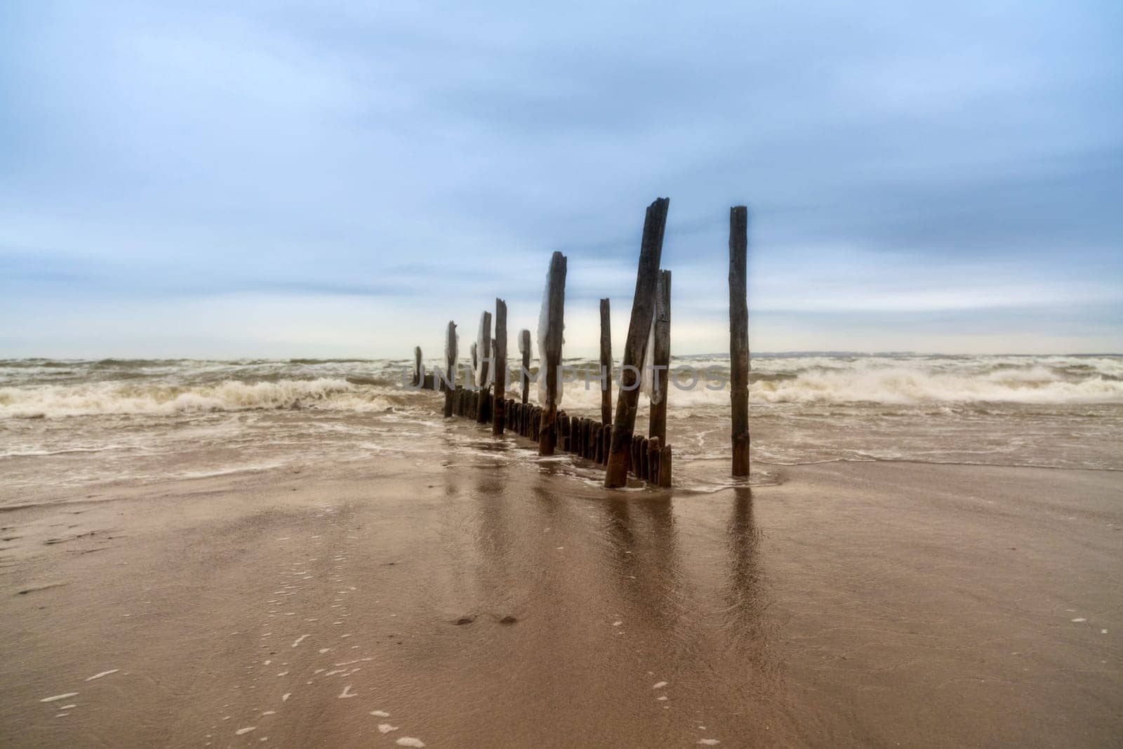 Groynes in winter