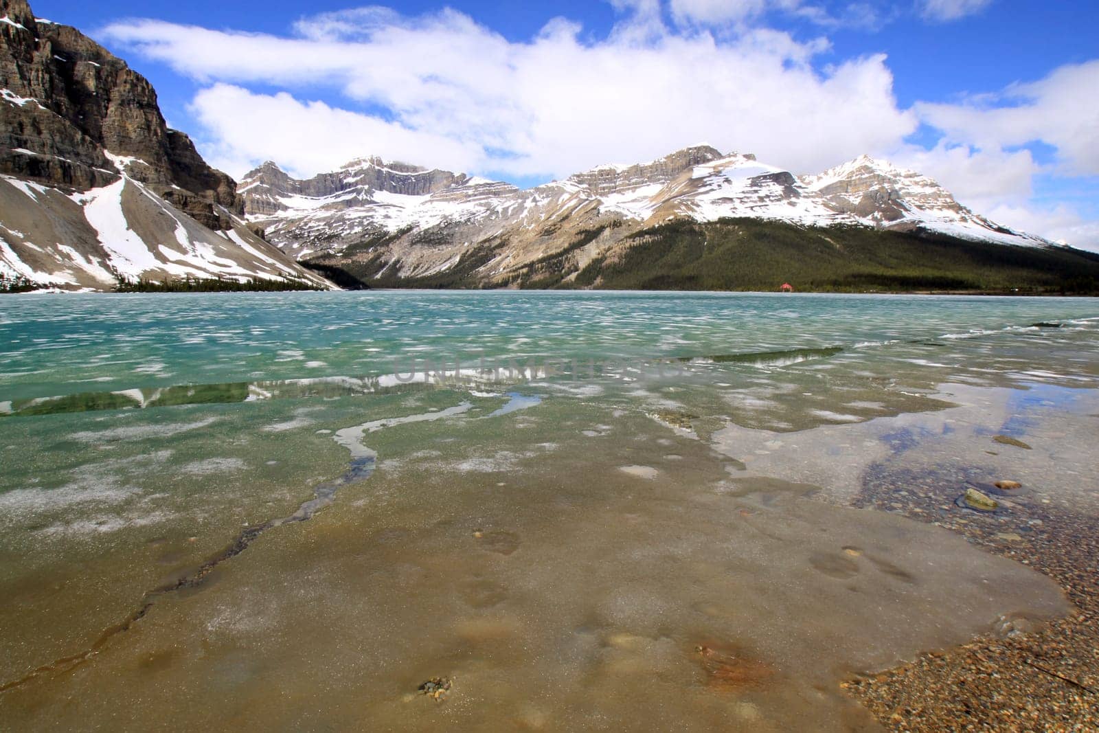 Bow Lake. Rocky Mountains. Canada