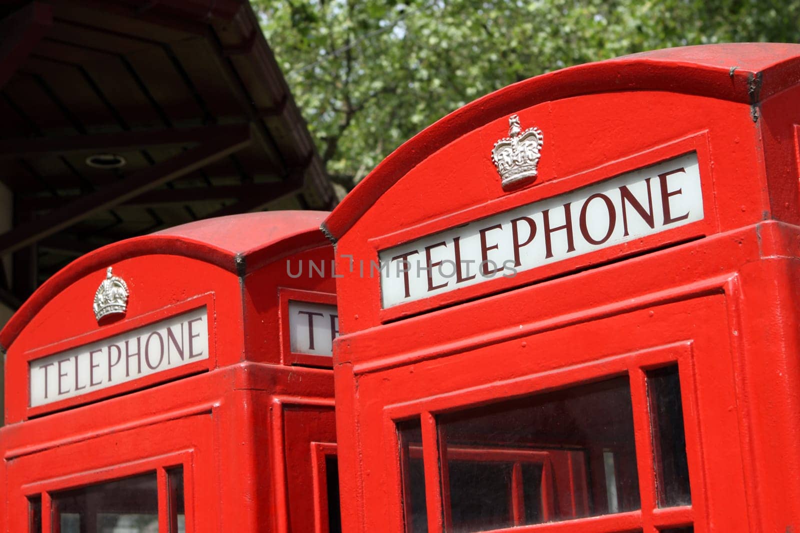 Phone booths in London
