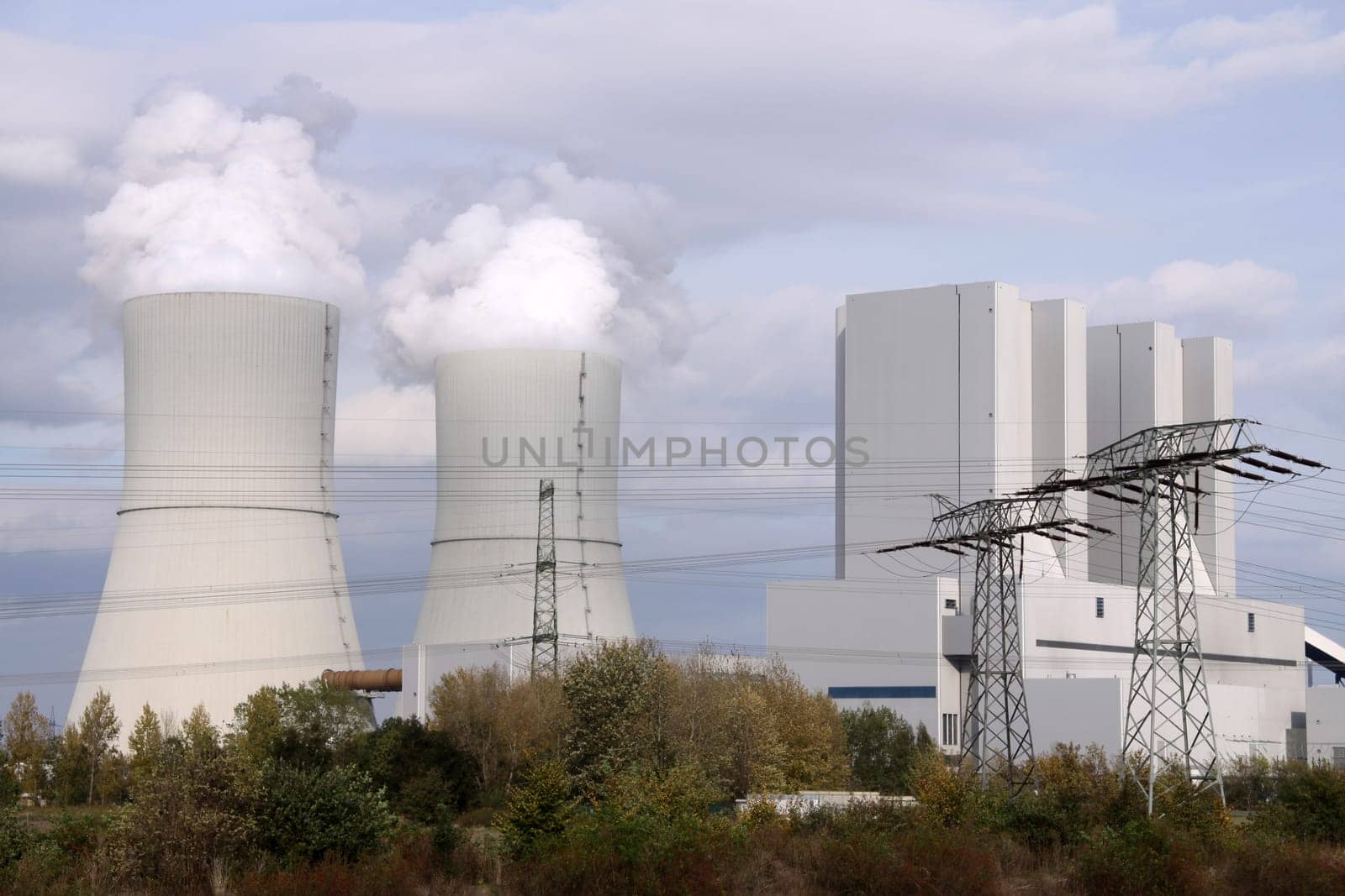 Coal-fired power plant near Leipzig
