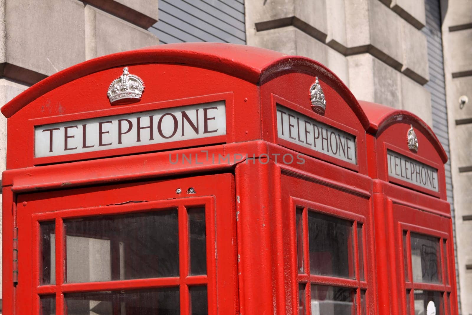 Phone booths in London