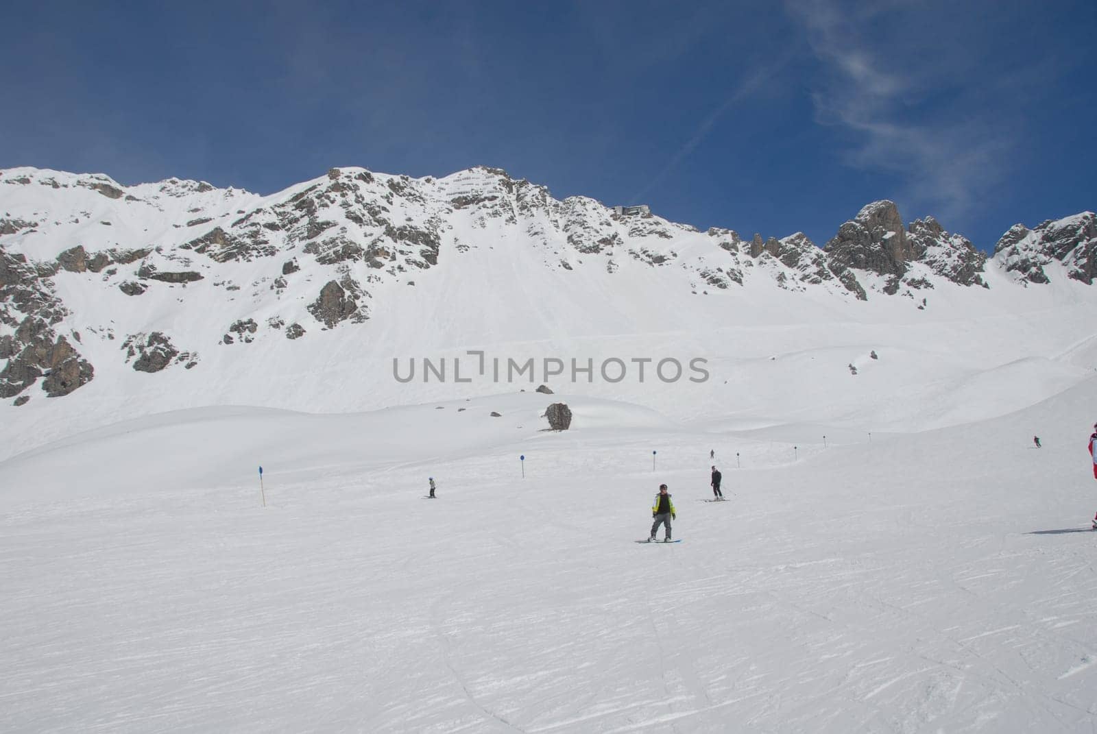 Winter sports area on the Arlberg