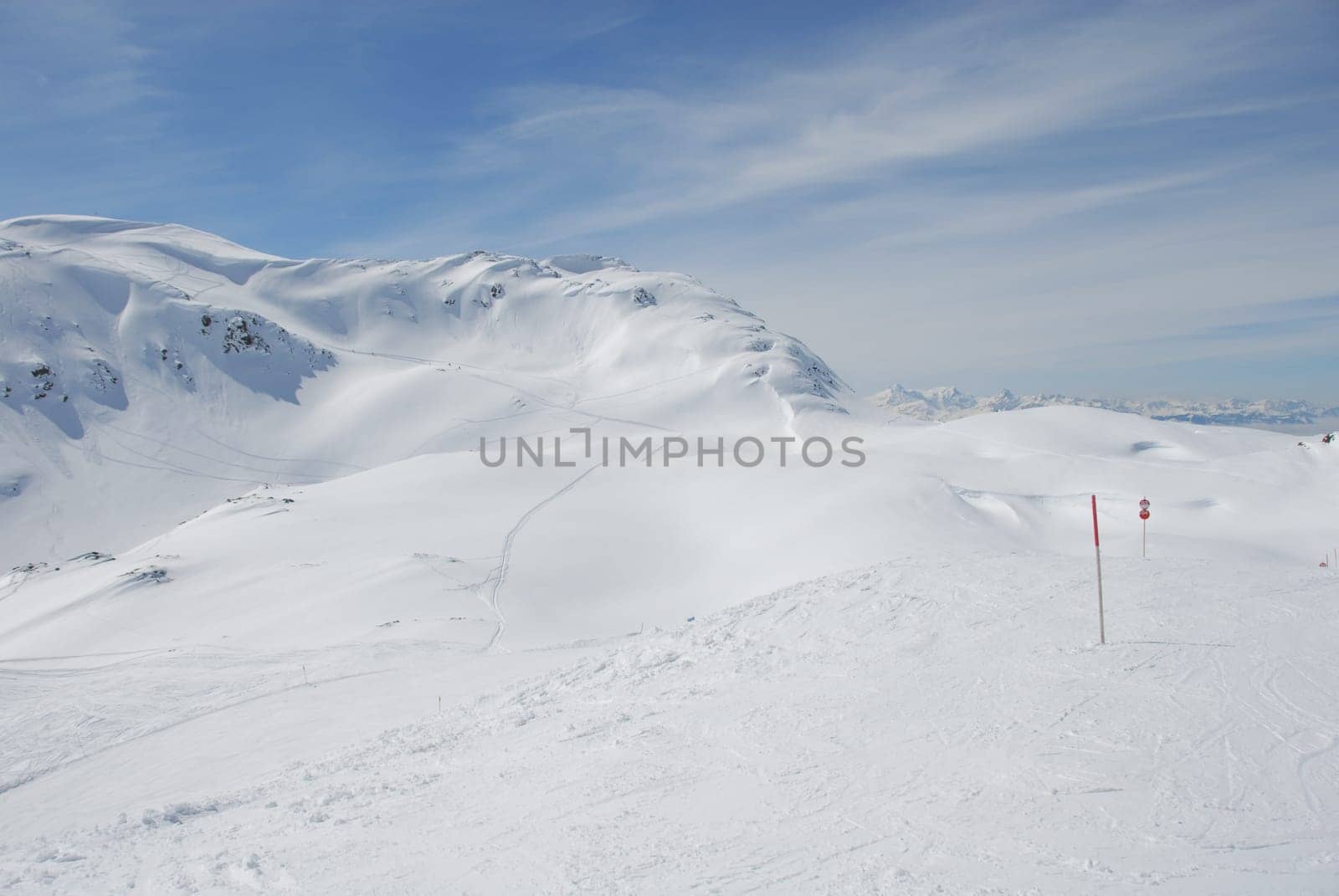Winter landscape on the Arlberg