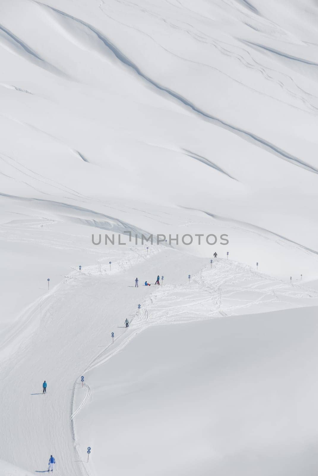 Ski slope on the Arlberg