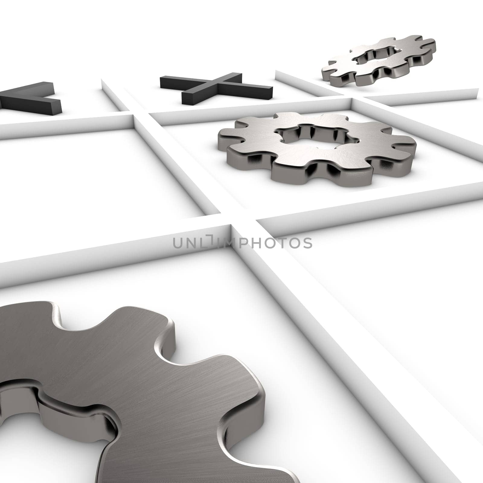 Vision of a winning game. Metaphor for success.