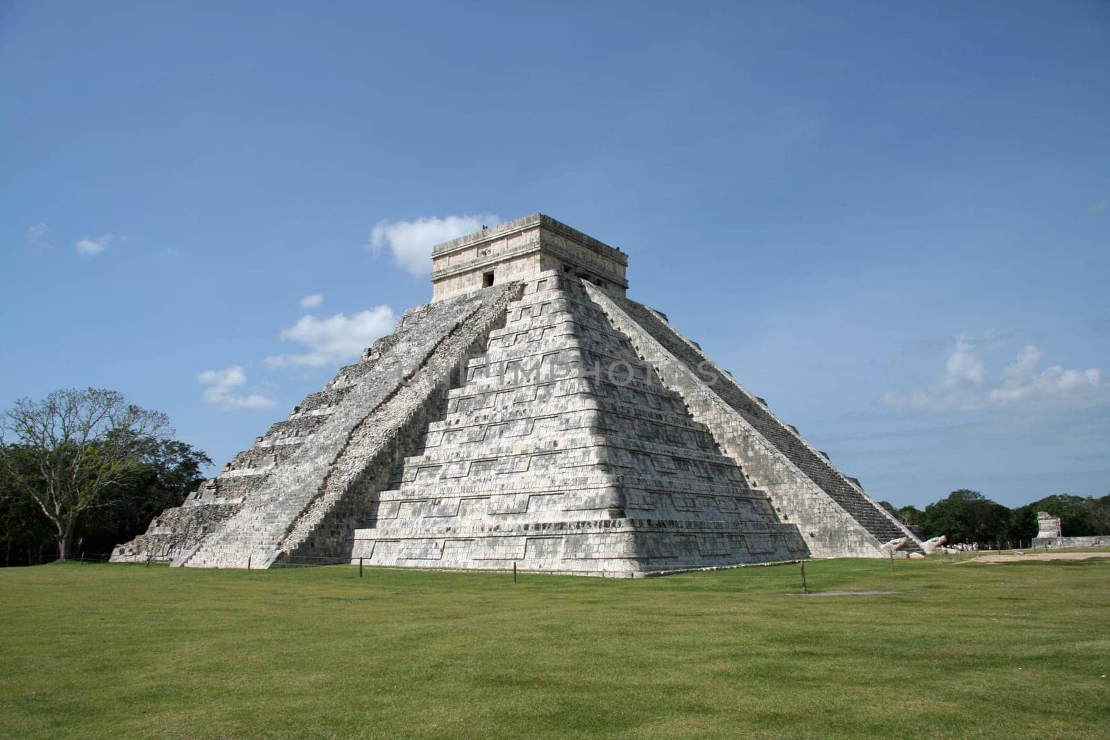 Kukulkan Pyramid in Chichen Itza. Mexico
