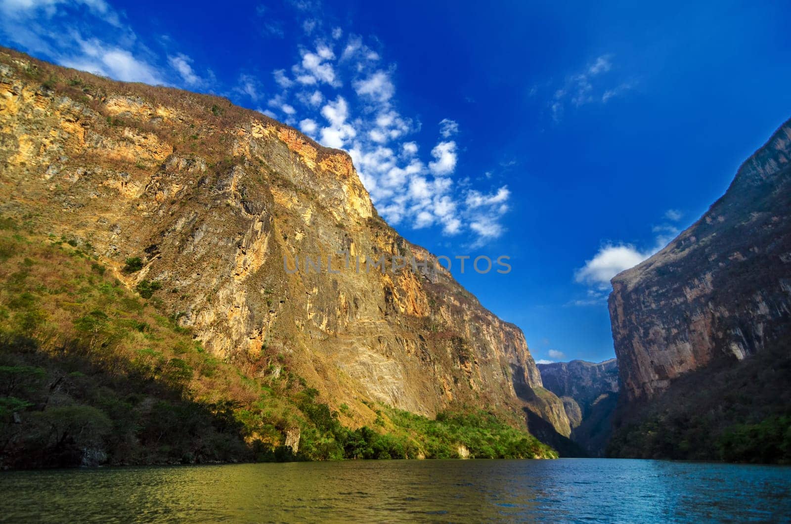 Inside Sumidero Canyon near Tuxtla Gutierrez in Chiapas, Mexico