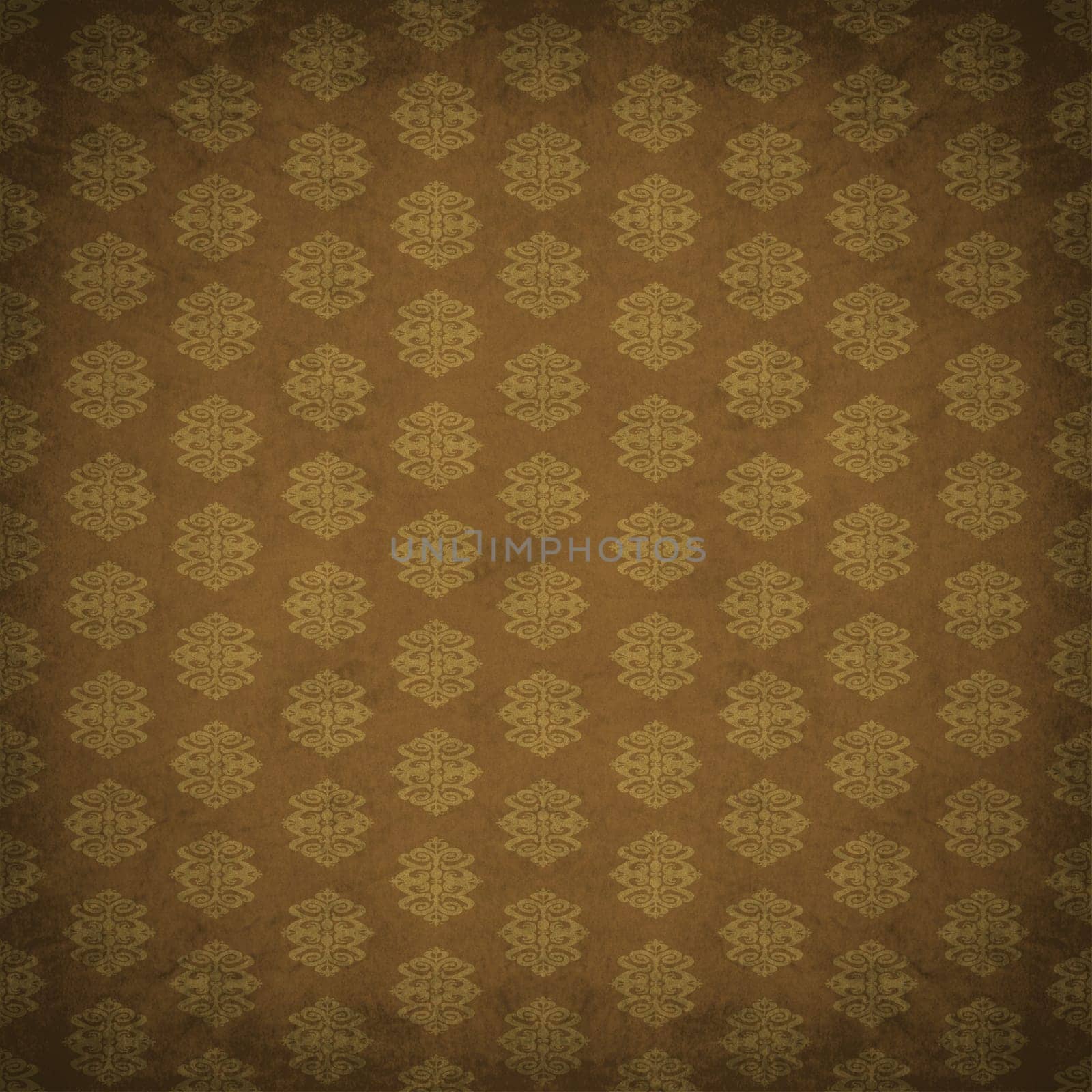 Antique old wallpaper with an old retro style victorian pattern style with a textured old fashioned design element.