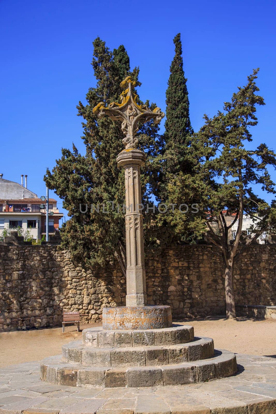 cruceiro the monastery of Sant Cugat del Valles, Catalonia, Spain