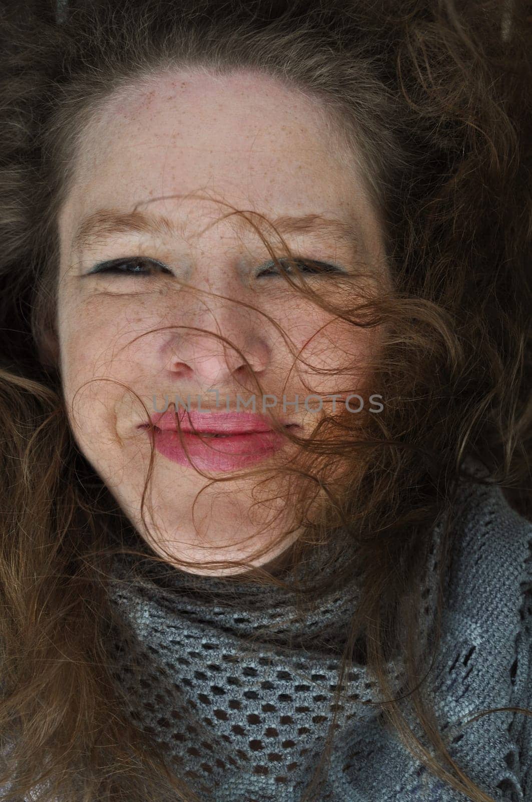 Woman with leaf