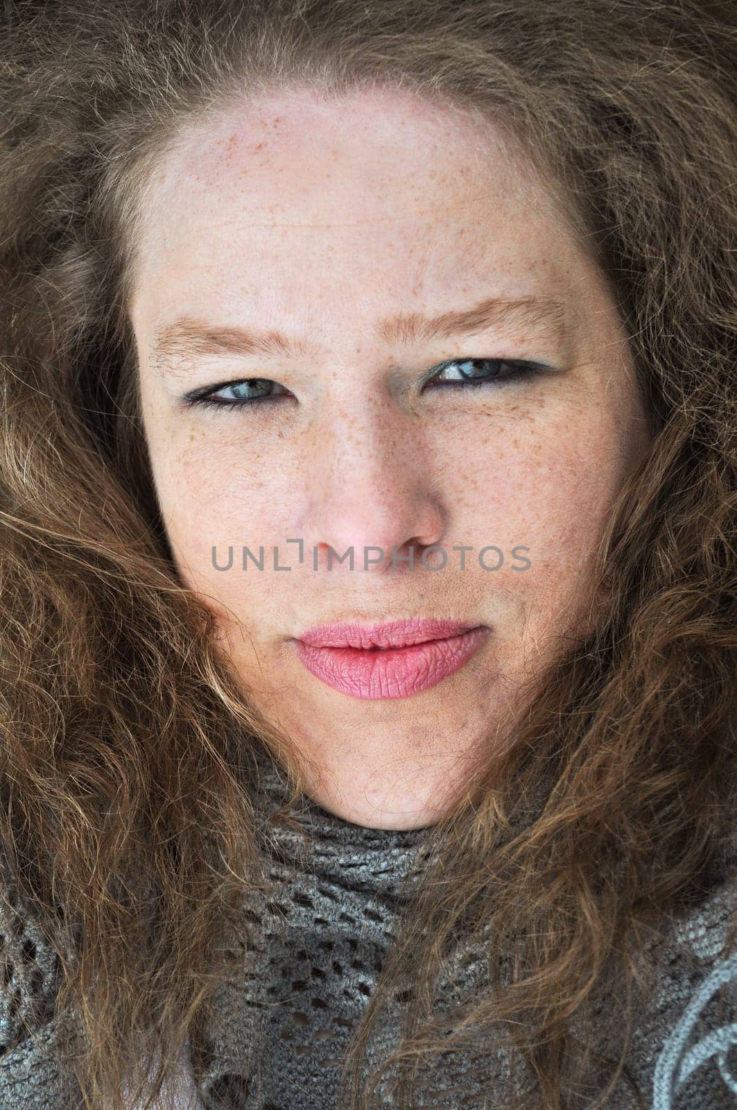 Woman with leaf