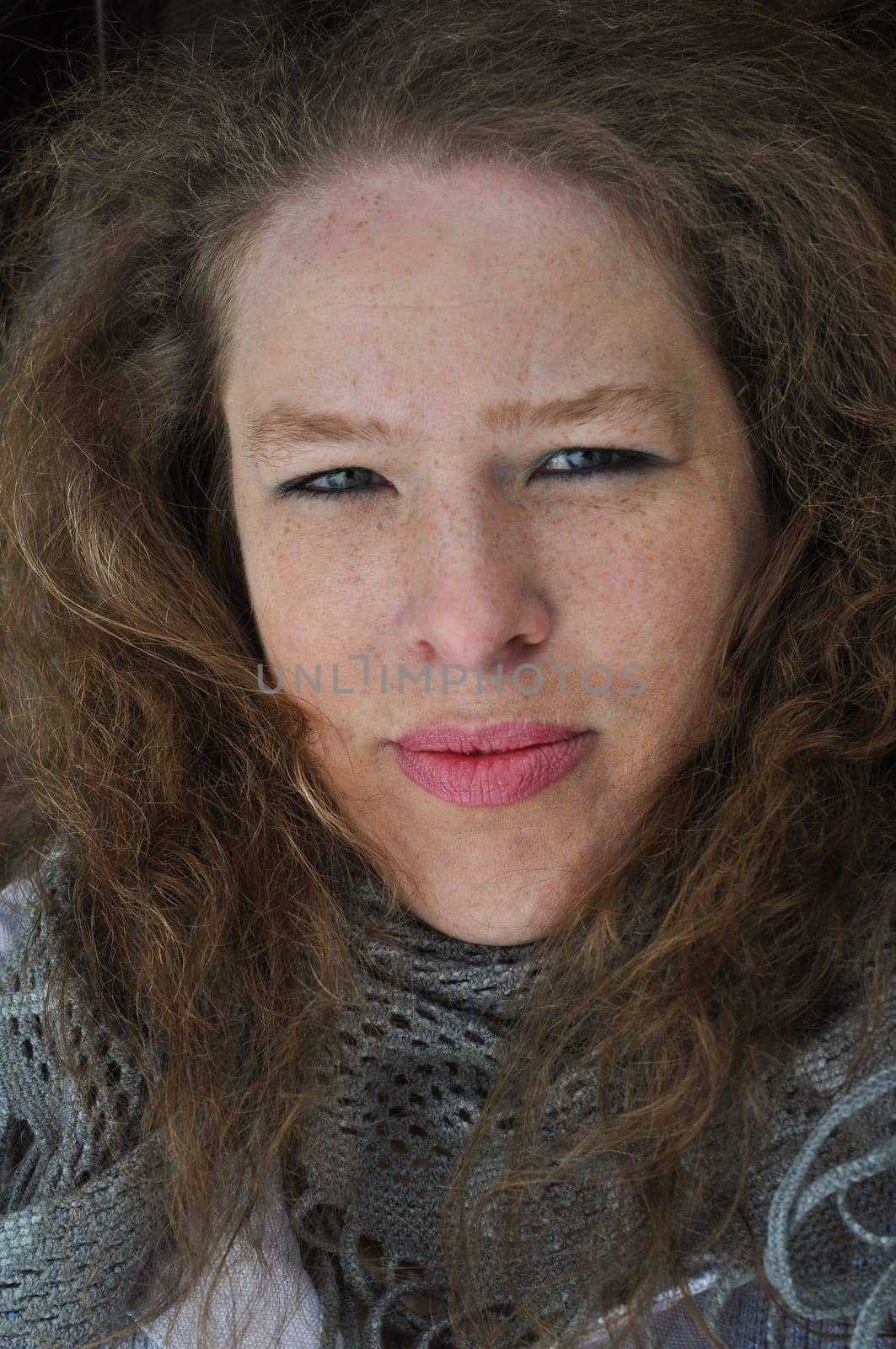 Woman with leaf