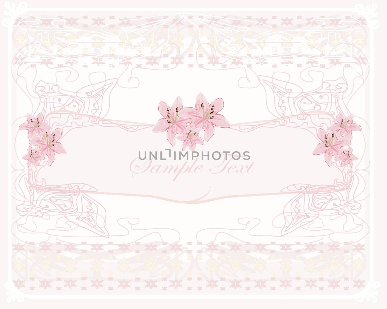 floral invitation card