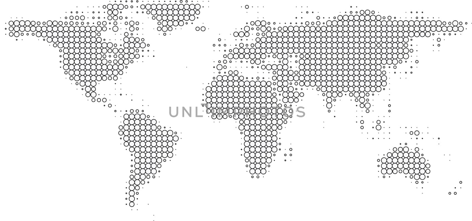 World Map Circles Dynamic