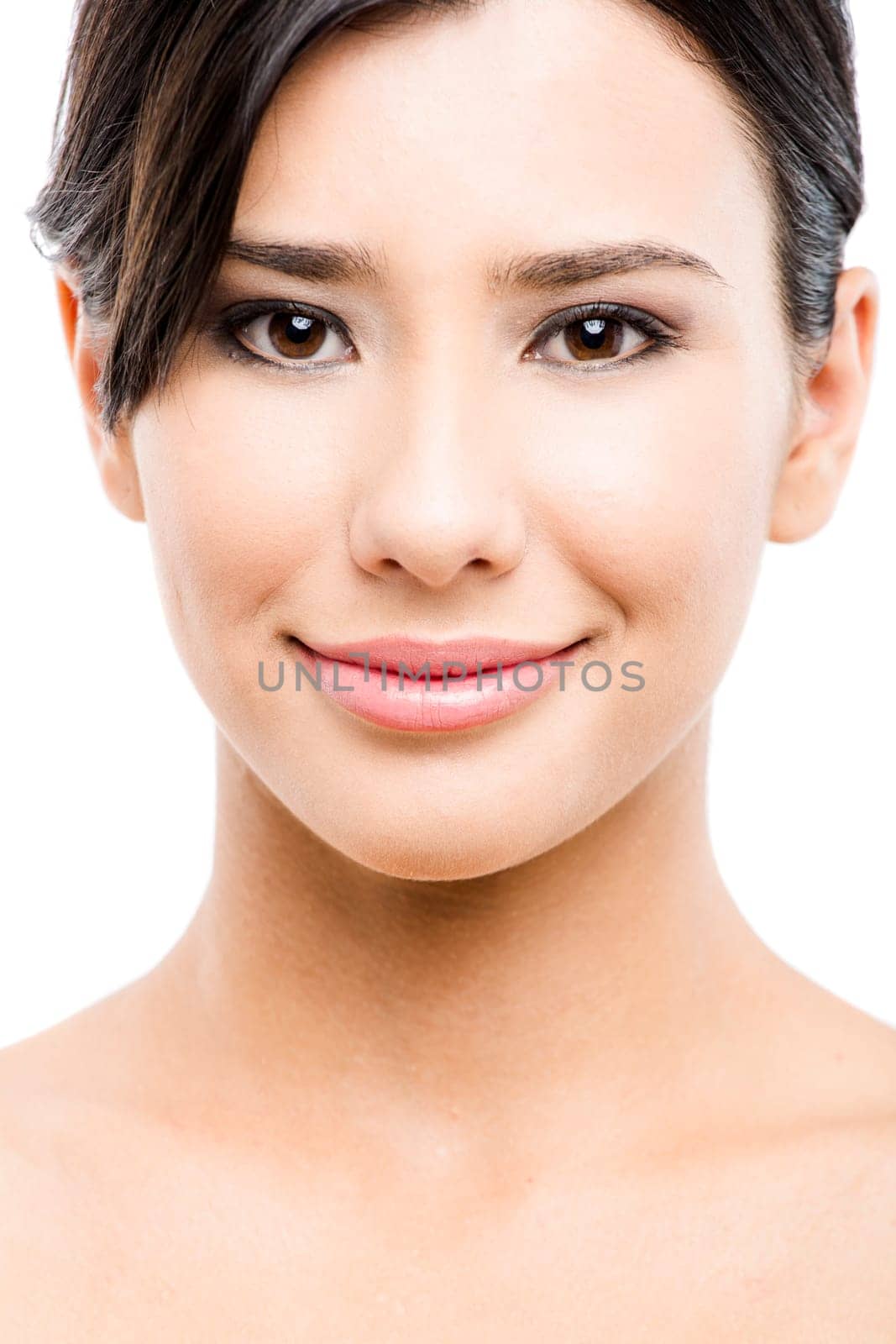 Beauty portrait of young  asian woman smiling