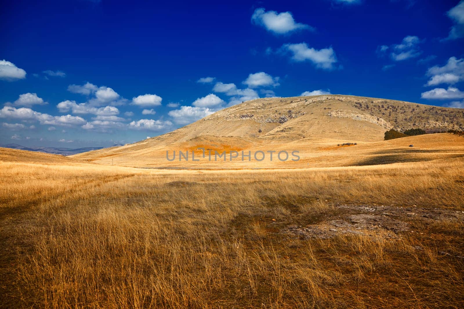 Fall landscape in Priopcea Pass, Macin Mountains, Dobrogea, Romania.