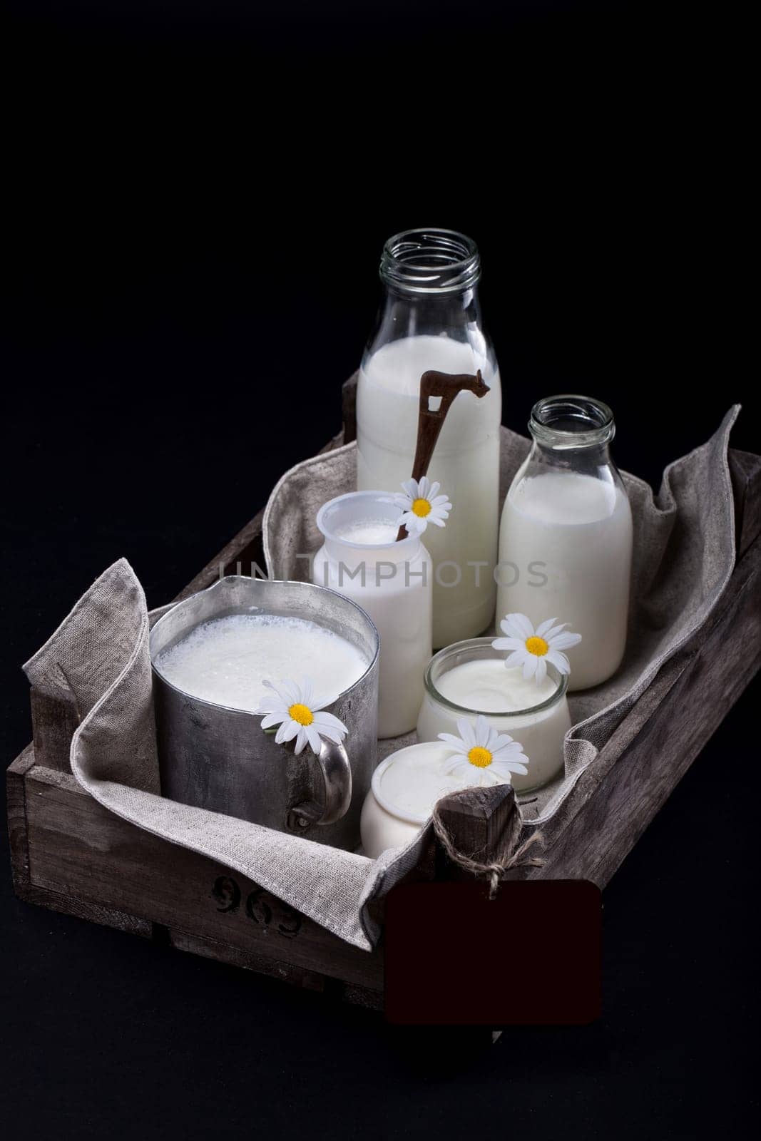 Milk in different containers