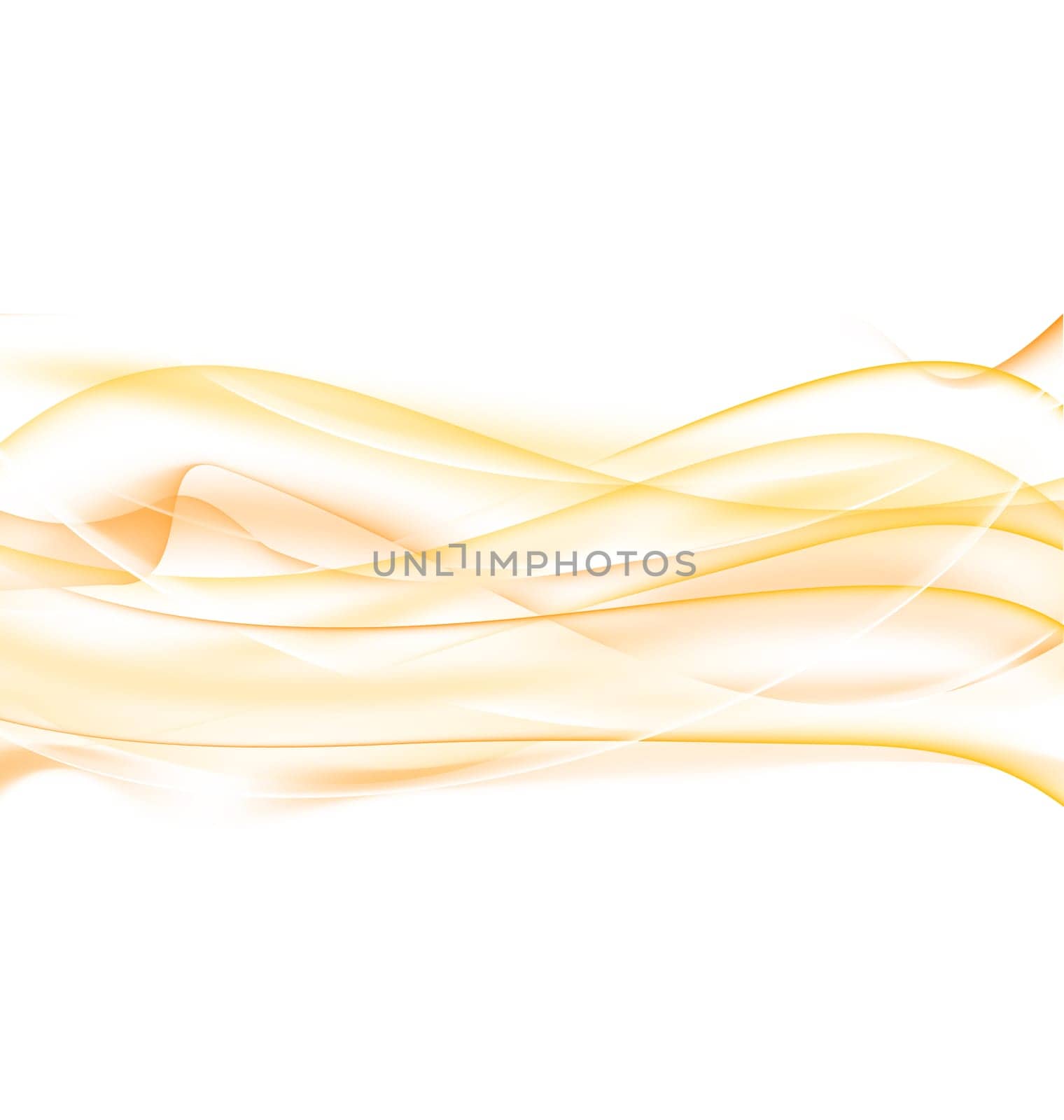Illustration abstract orange background, wavy design - vector