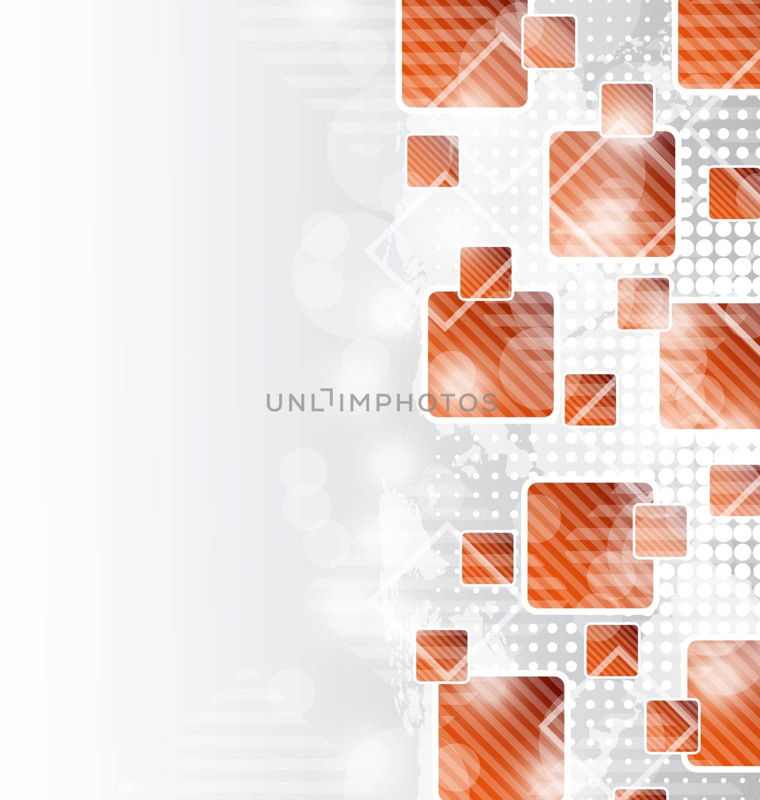 Illustration abstract squares blank background for design business flyer - vector