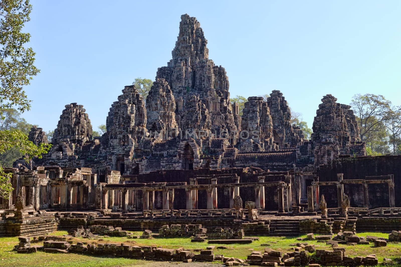 Ancient buddhist khmer temple in Angkor Wat, Cambodia.