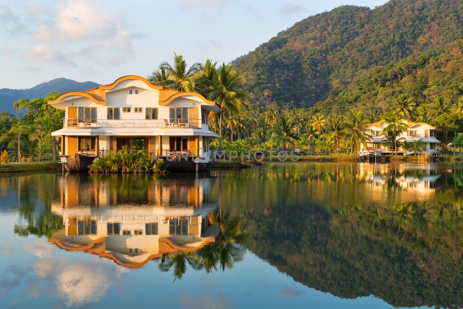 Tropical hotel in the jungle. Island Koh Chang, Thailand