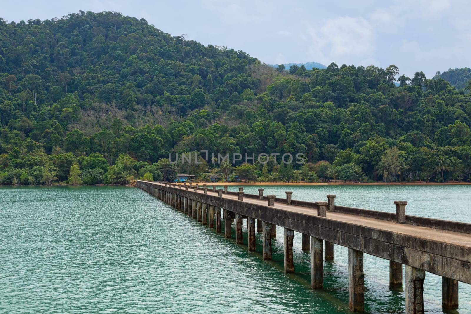 concrete pier on the island Koh Chang, Thailand