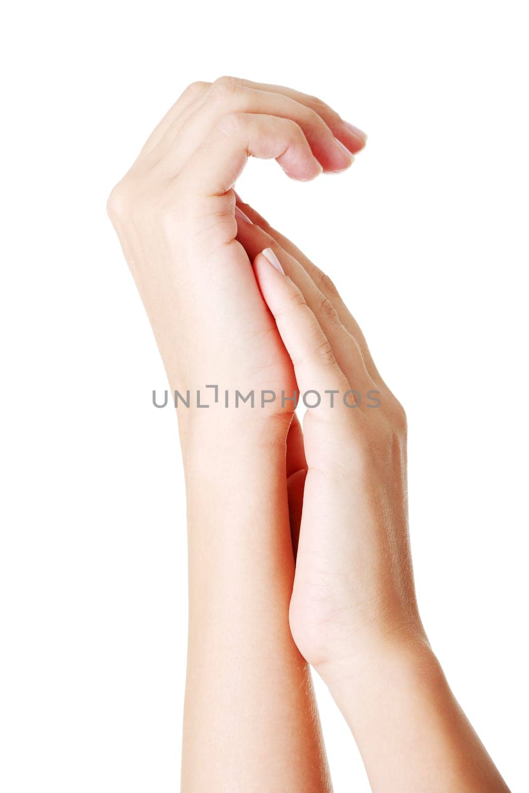 Hands care concept. Close up shoot of beautiful female hands