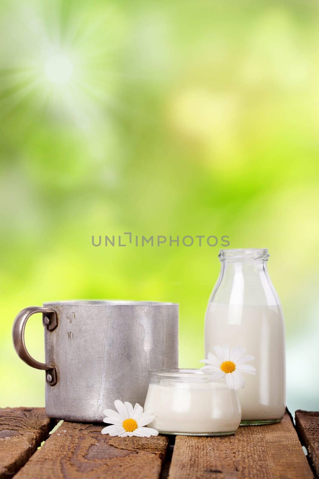 Milk in the garden