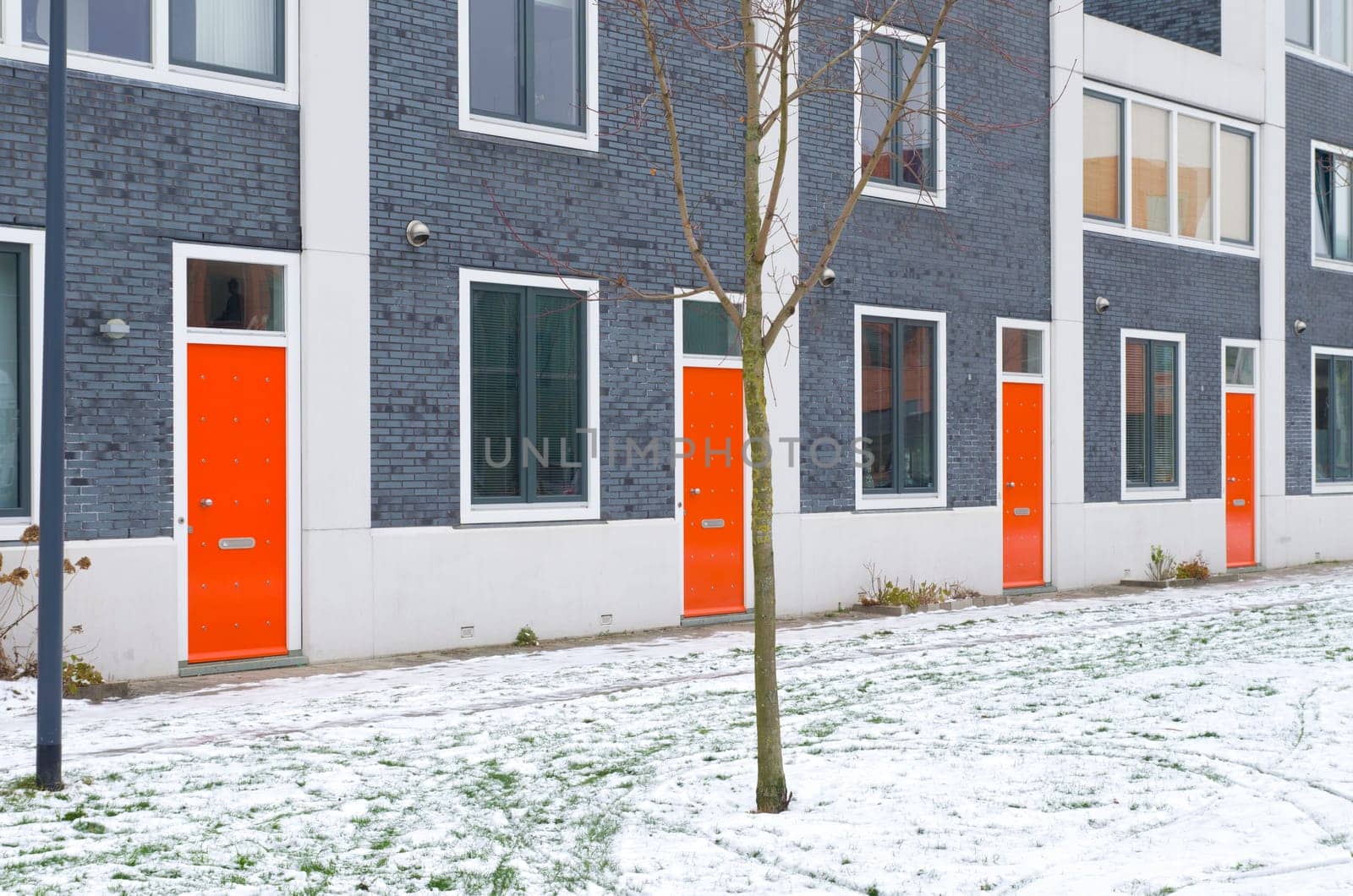 newly build residential houses in zwolle, netherlands