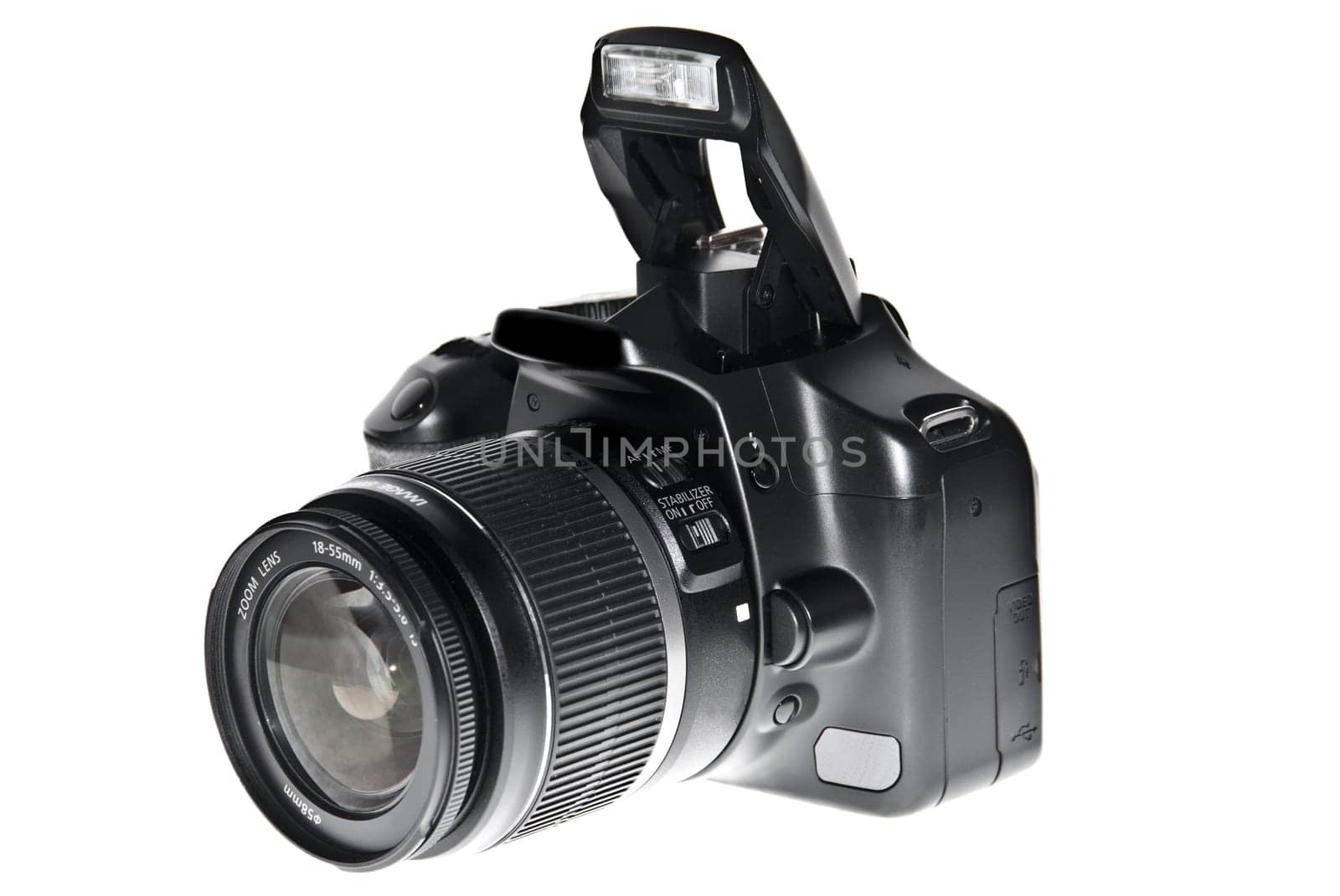 Dslr camera isolated on white