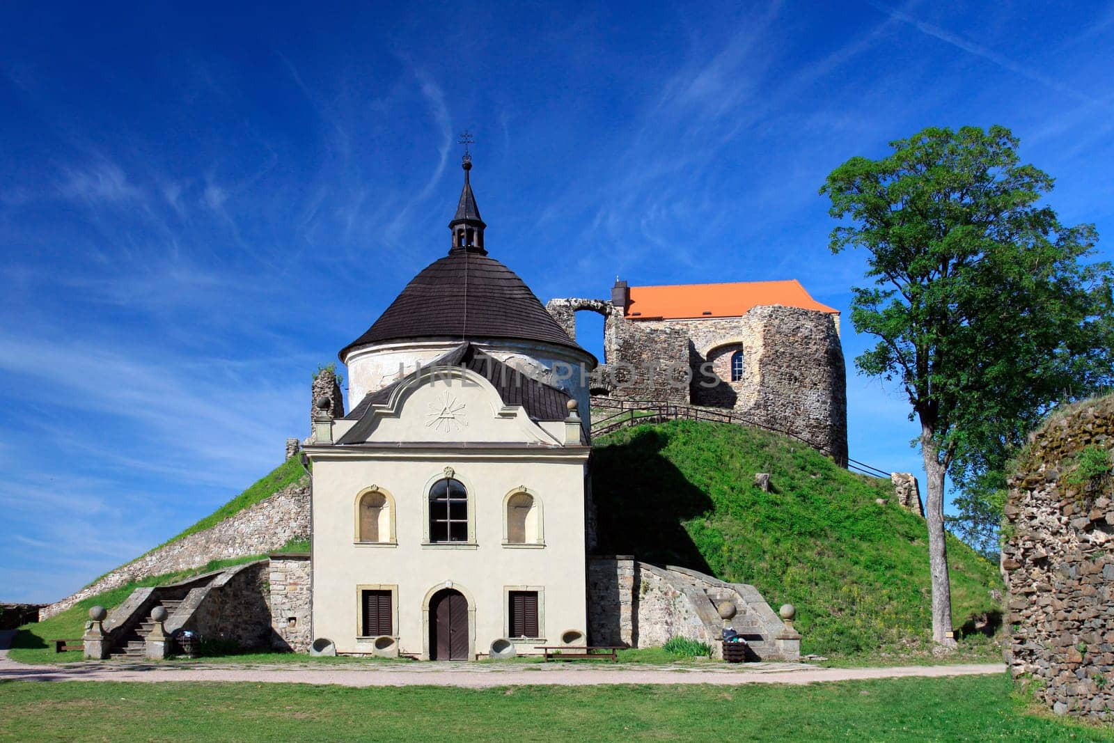 Czech Republic - Potstejn stronghold and church