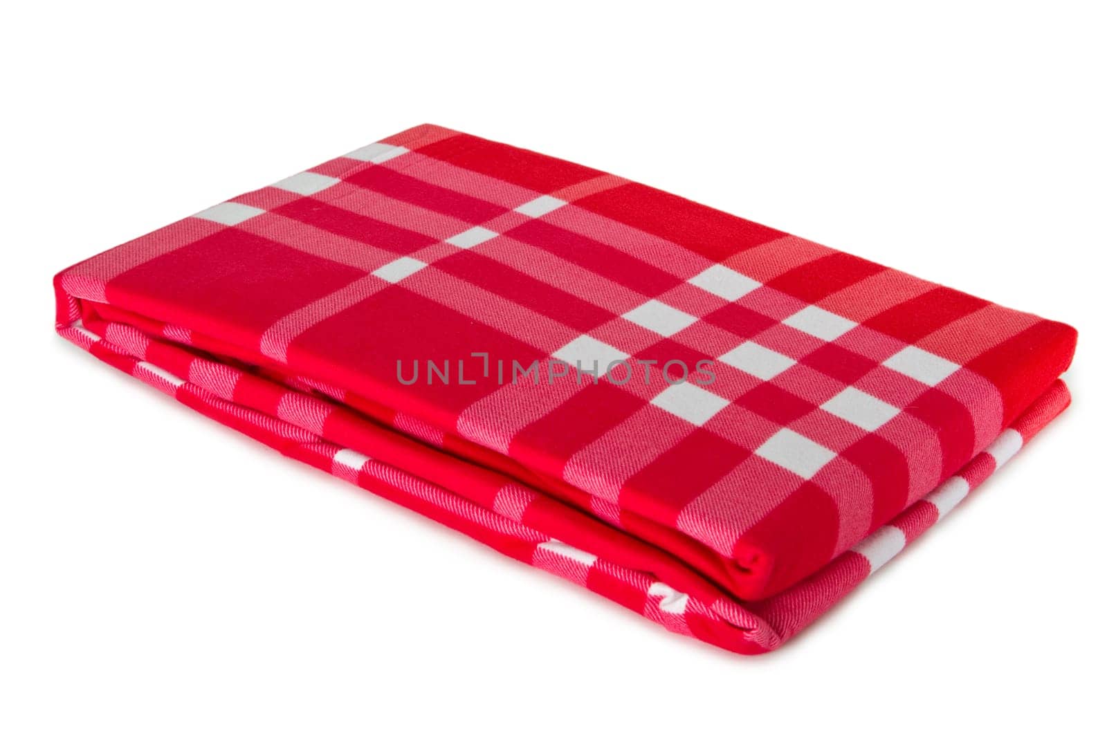 Bedding with clipping path on white background