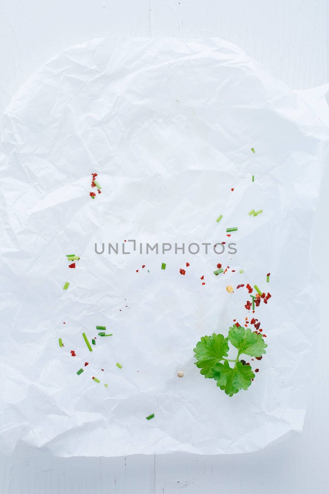 Herb and spices isolated on a white background