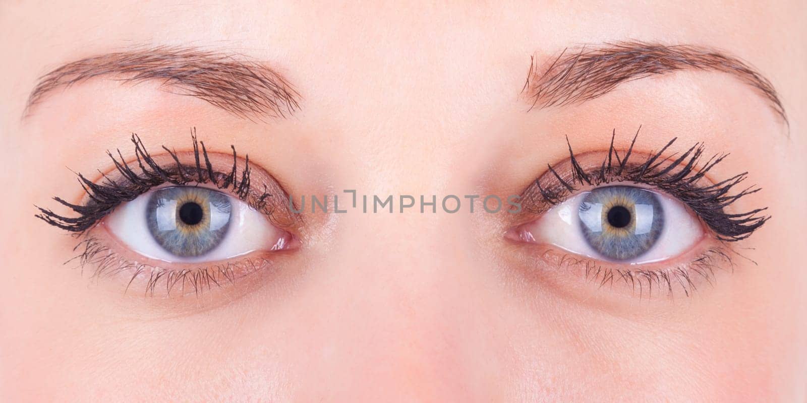 Beautiful close up of a caucasian women's eyes - Caucasian people