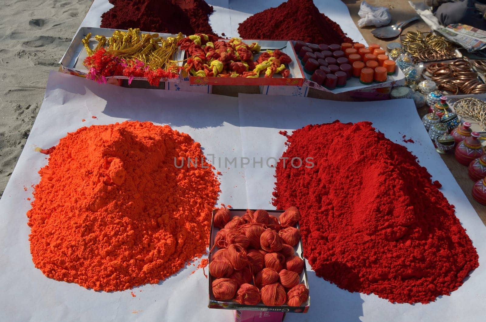 dusts in sale in a Indian market