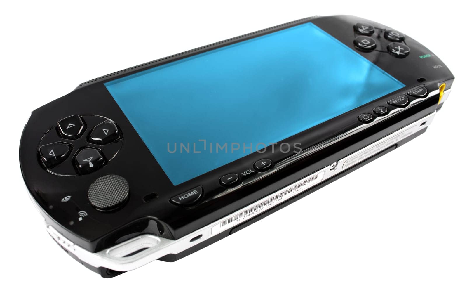 photo of the play station portable video game console isolated on white