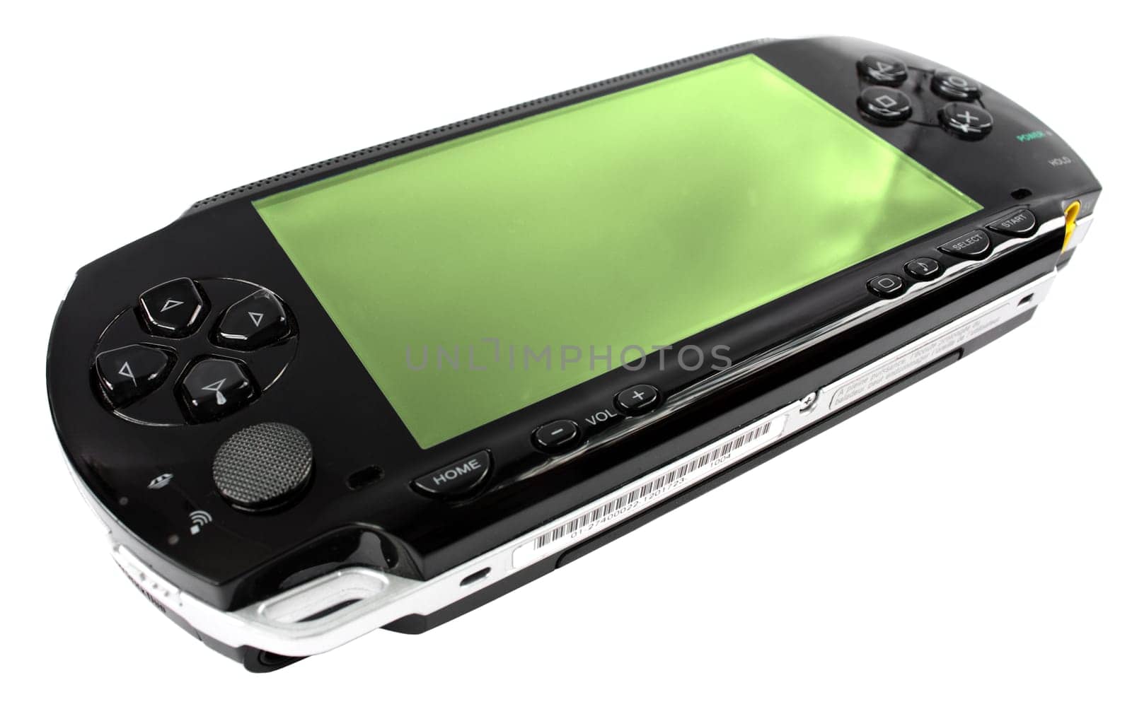 photo of the play station portable video game console isolated on white