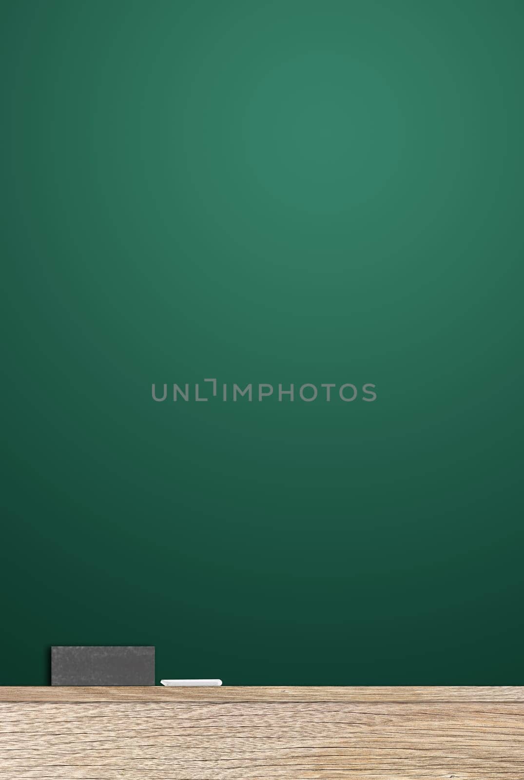 Blackboard is blank for writing your message.