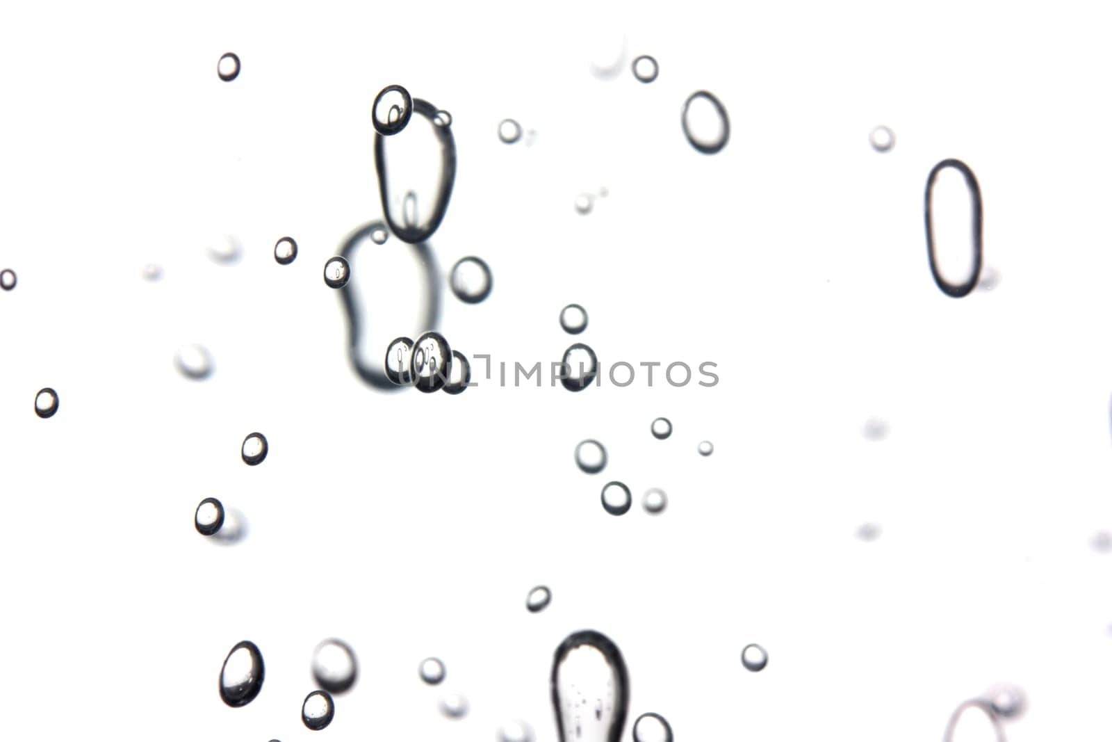 Bubbles on white background