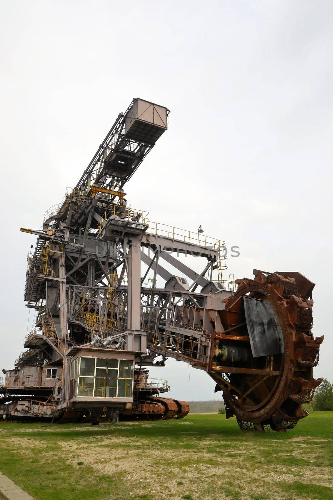Coal excavator in a disused open-cast mine