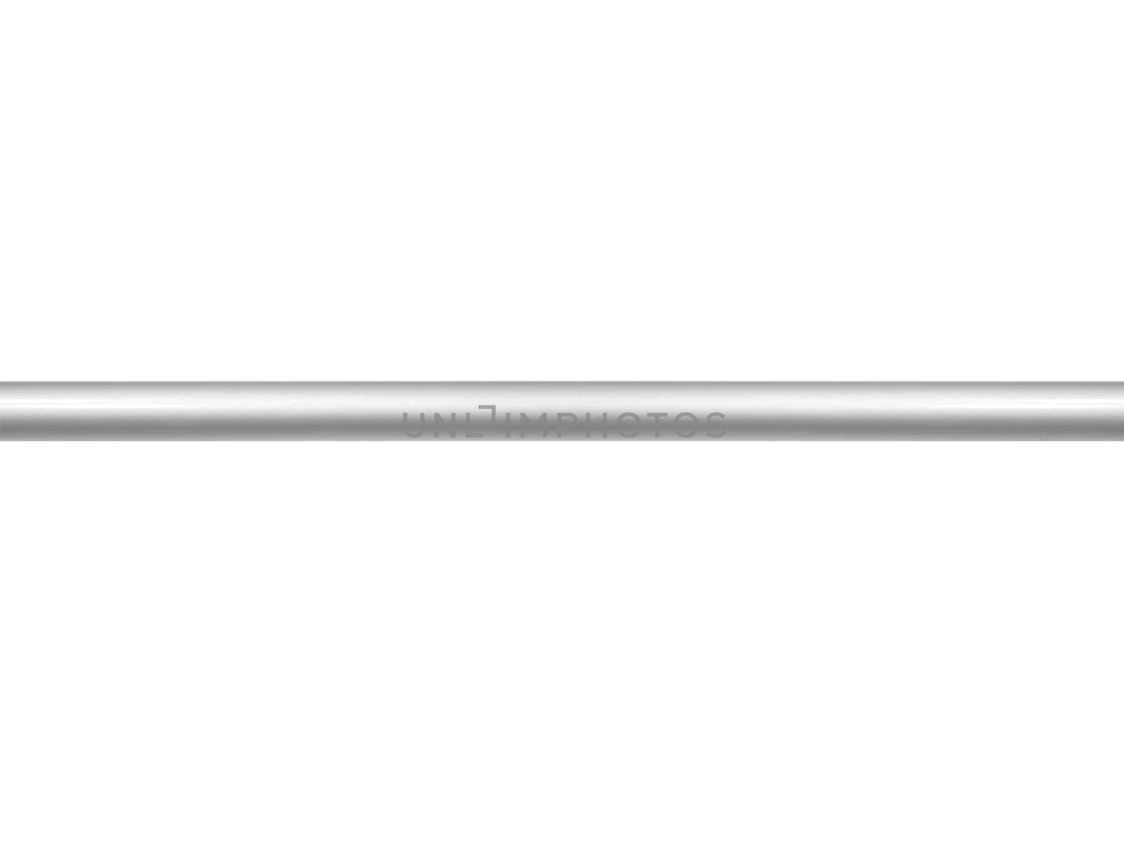 Metal bars isolated against a white background