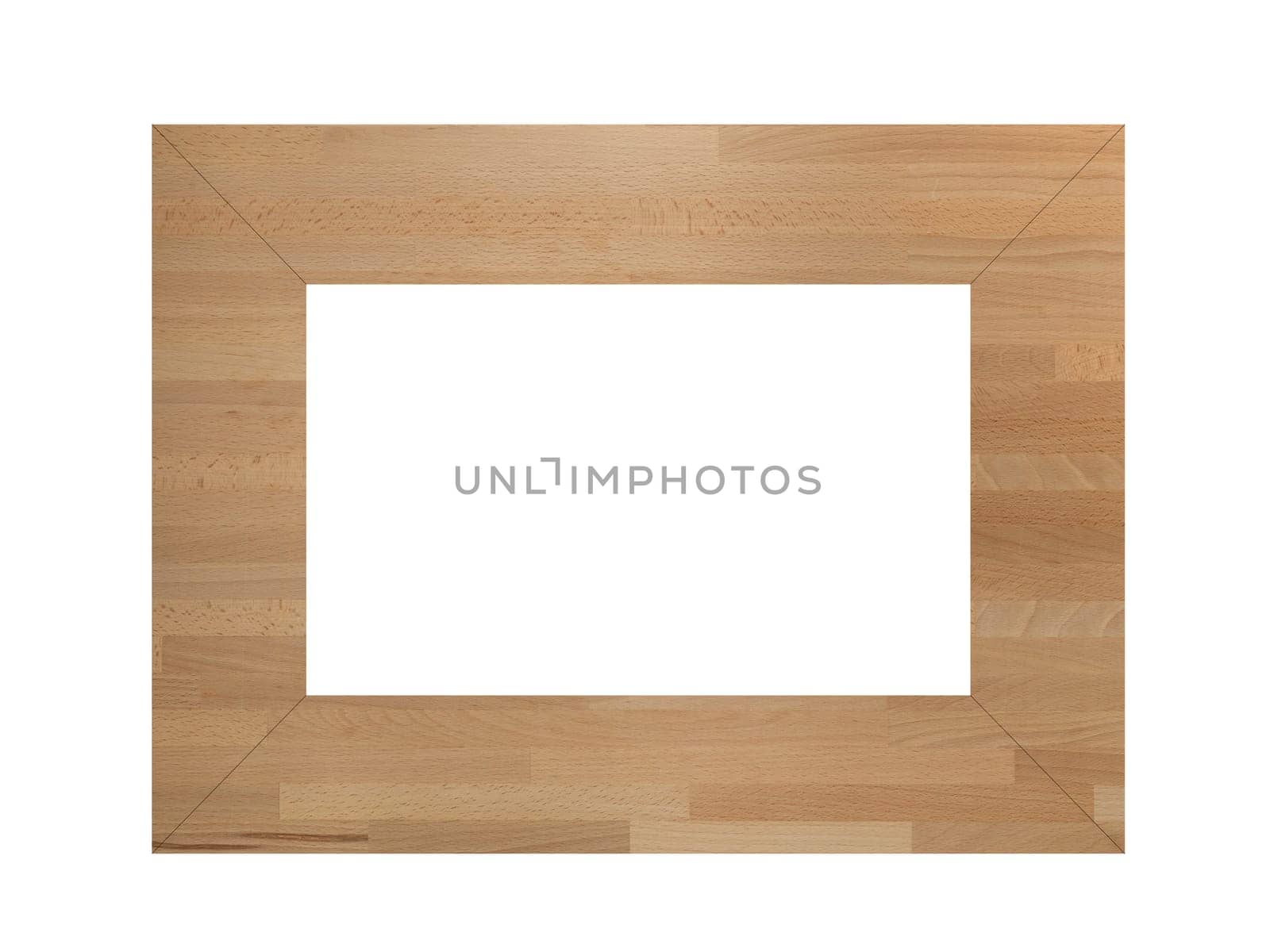 A close up shote of a vintage wooden photo frame